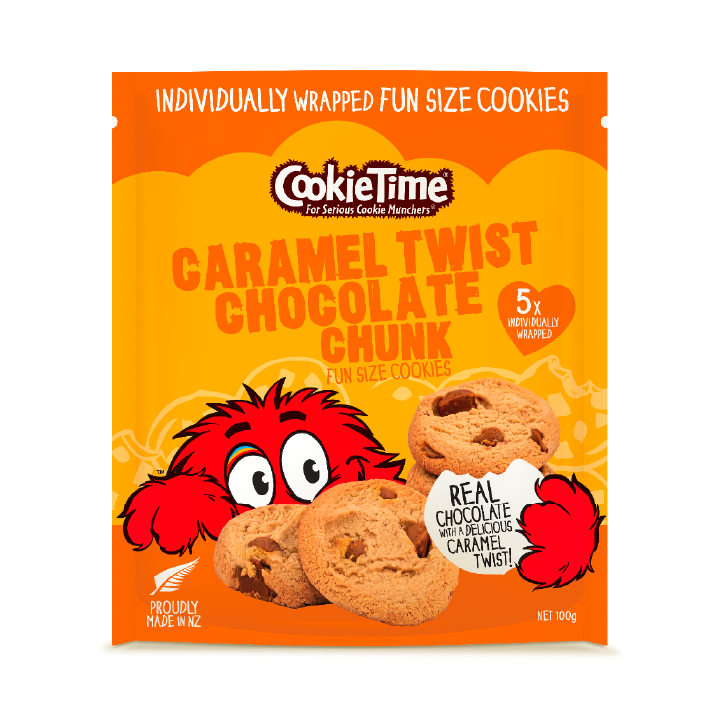 Cookie Time Caramel Twist Chocolate Chunk - 5 piece pouch