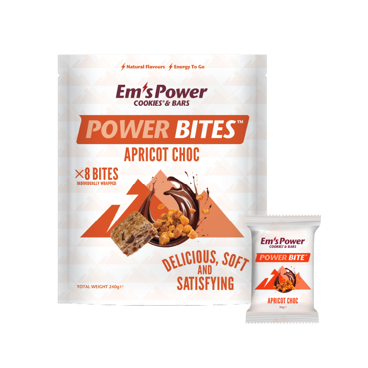 Em's Power Bites - Apricot Choc x 8 bites