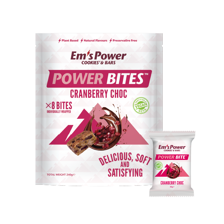 Em's Power Bites - Cranberry Choc x 8 bites