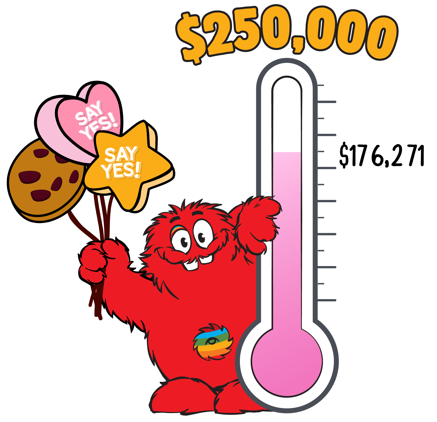 Cookie Time Magic Moments money raised for charity.