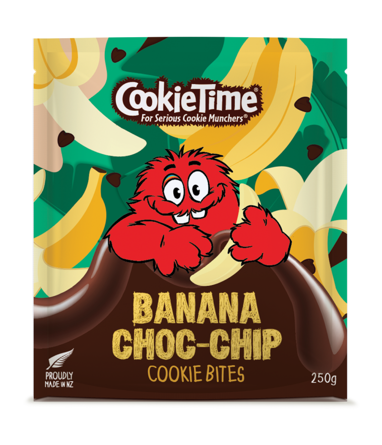 Cookie Time Banana Choc-chip Cookie Bites 250g pouch